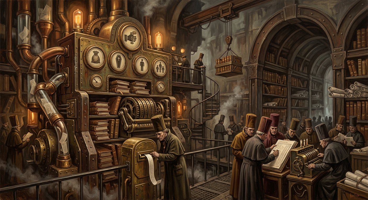 Fiscal Census — Fiscal Census, rendered as oil-painting.