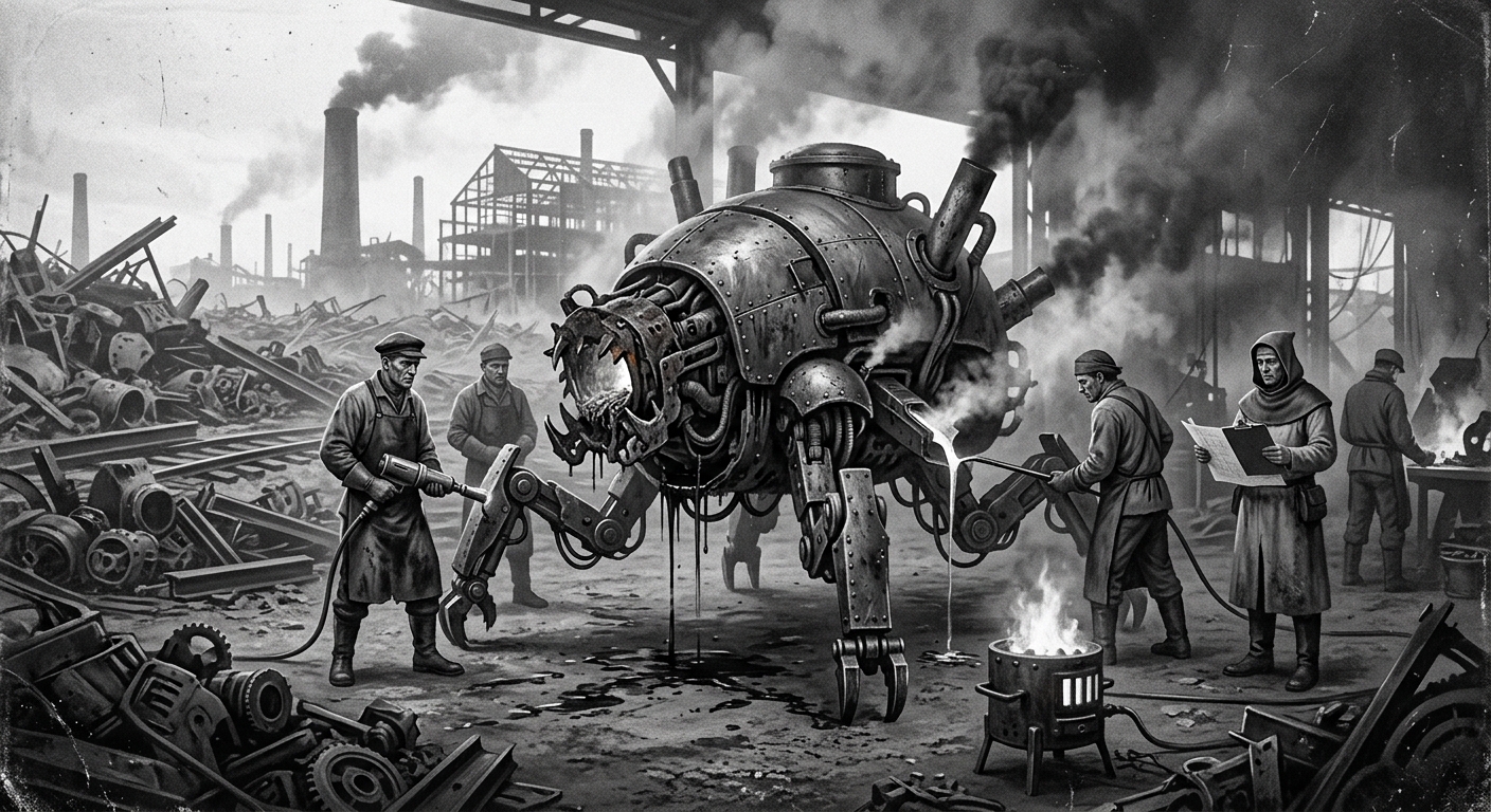 Forge-Beasts — On Their Making in the Iron Wastes, rendered as photograph.