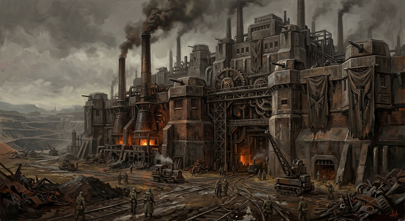 Forge-Pyre Bastion — Forge-Pyre Bastion, rendered as oil-painting.