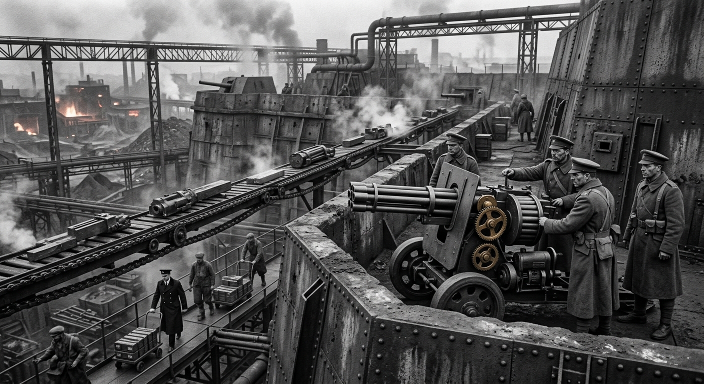 Forge-Pyre Bastion — On the Walls of Slag and Anvil, rendered as photograph.