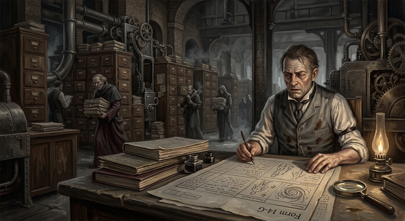 Form 14-G — Form 14-G, rendered as oil-painting.