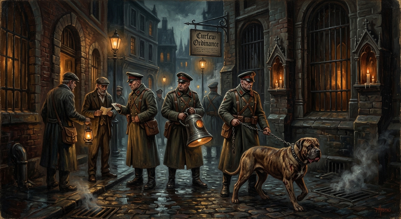 Curfew Ordinance of Quiet Hours — Curfew Ordinance of Quiet Hours, rendered as oil-painting.