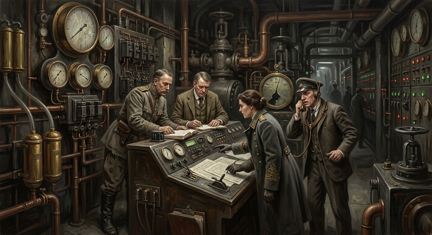 Gauge Ward — Gauge Ward, rendered as oil-painting.