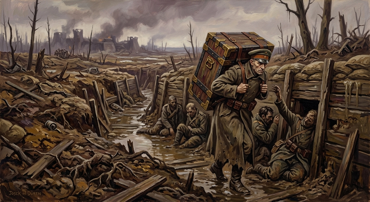Graben Crossing — Graben Crossing, rendered as oil-painting.