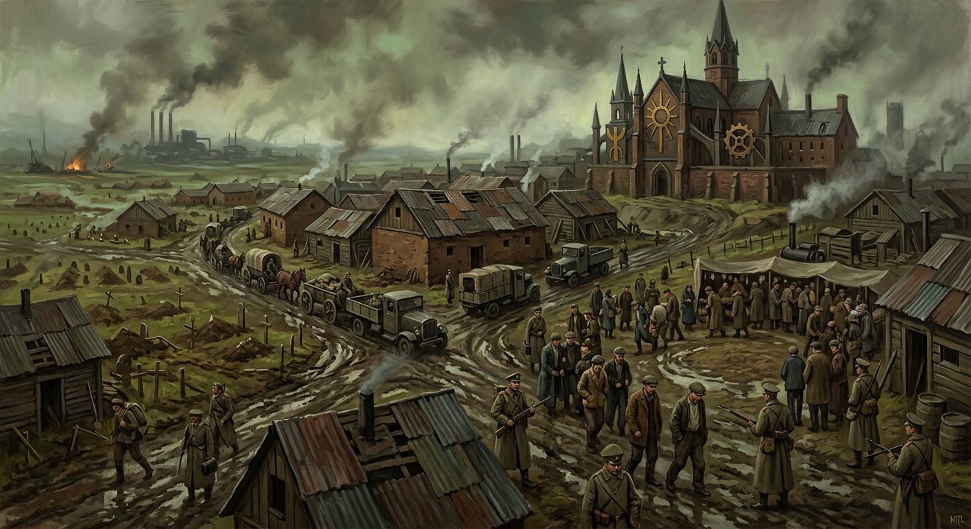 Hinterland — Hinterland, rendered as oil-painting.