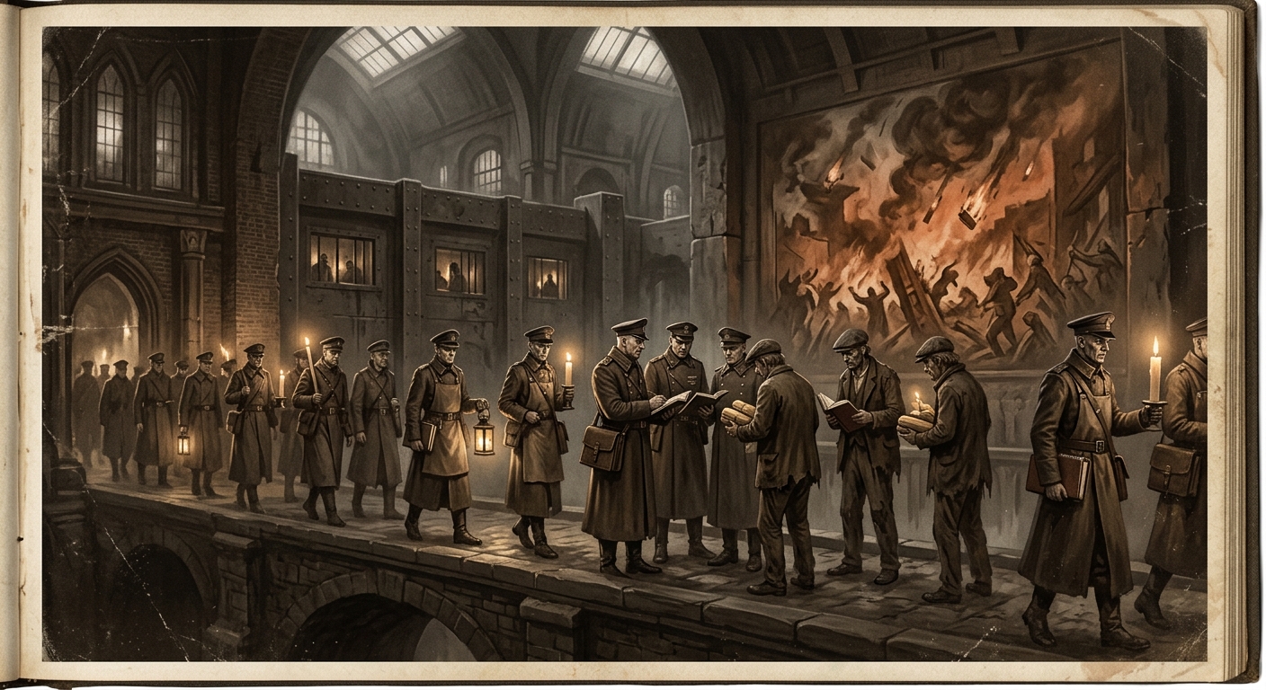 House Wickwarden — On the Great Fire and the First Quotas, rendered as photograph.