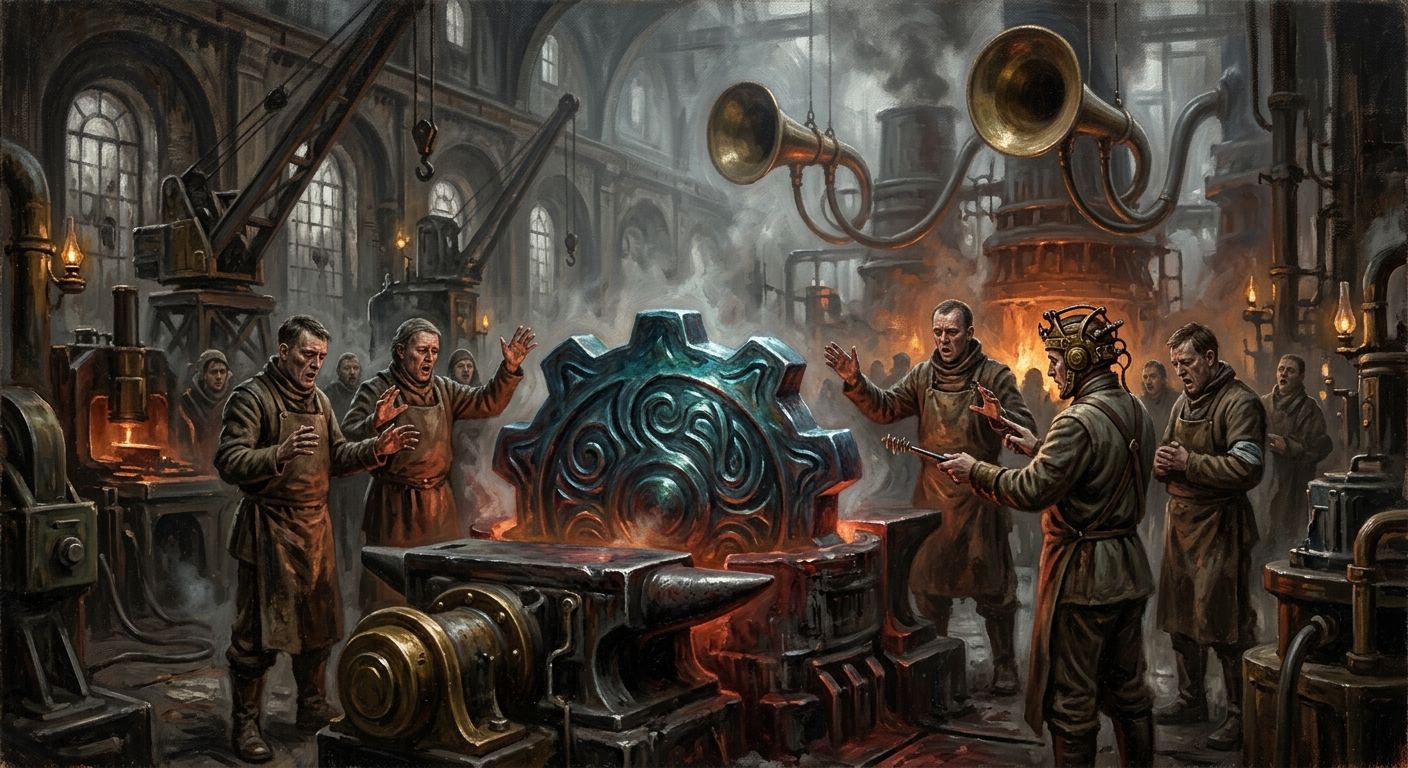 Hymnsteel — Hymnsteel, rendered as oil-painting.