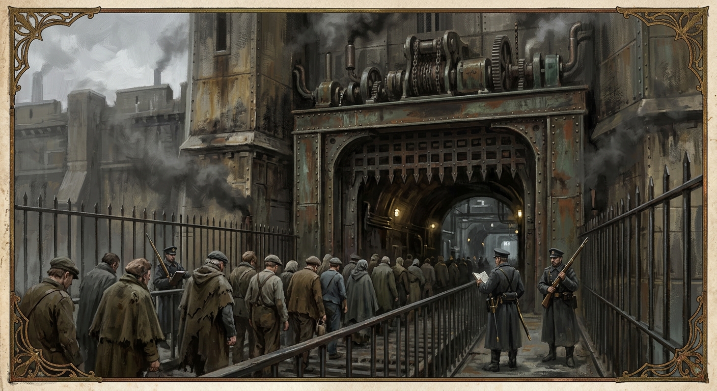 Intake Gate — Intake Gate, rendered as oil-painting.