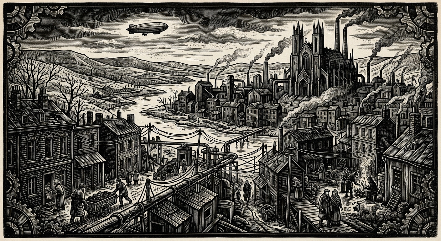 Investigation 447-N — On the Fourteen Settlements, rendered as woodcut.