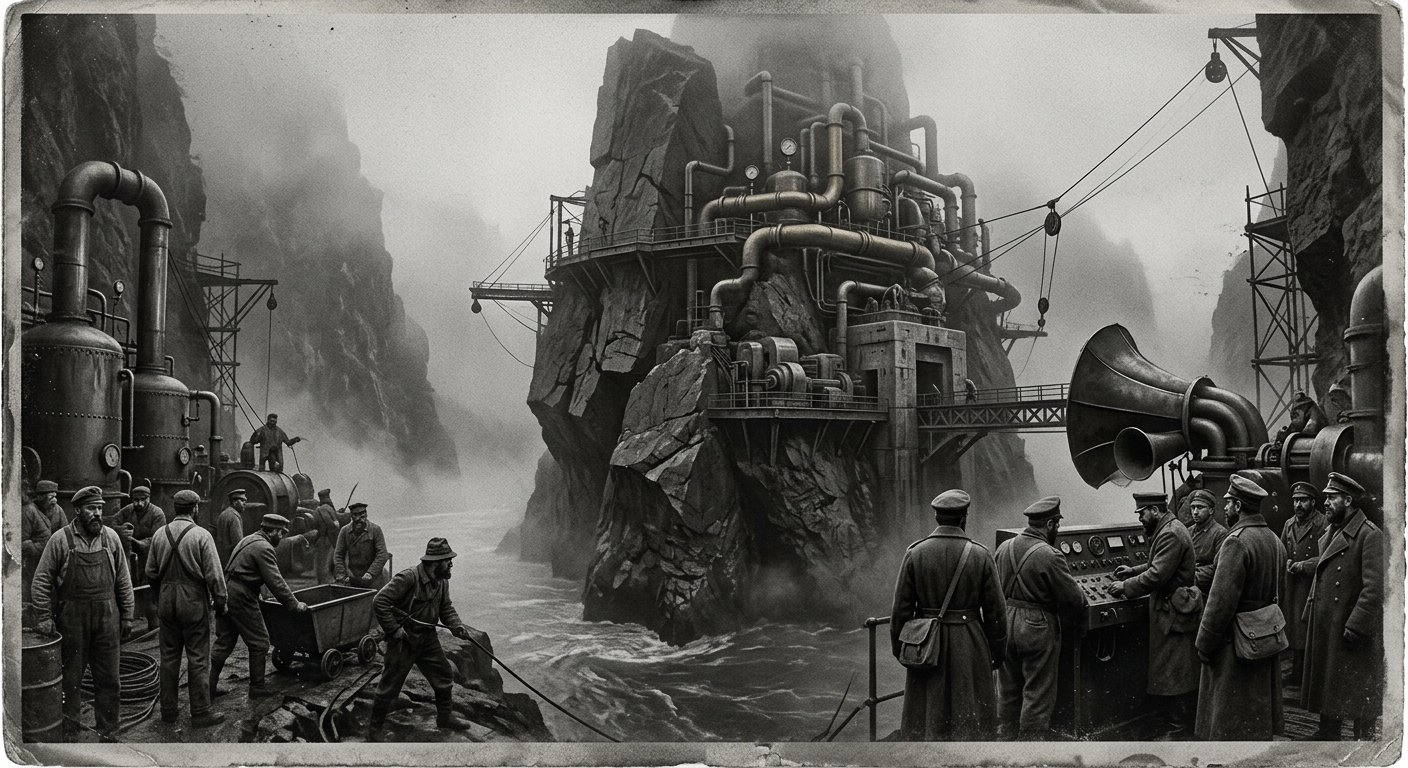 Iron Gates Gorge — On the Stone That Rings, rendered as photograph.