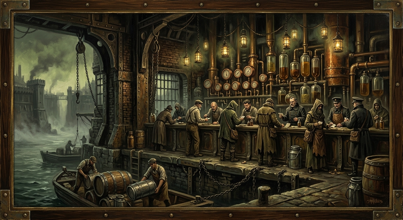 Lanternline Chandlers' Lodge — Lanternline Chandlers' Lodge, rendered as oil-painting.