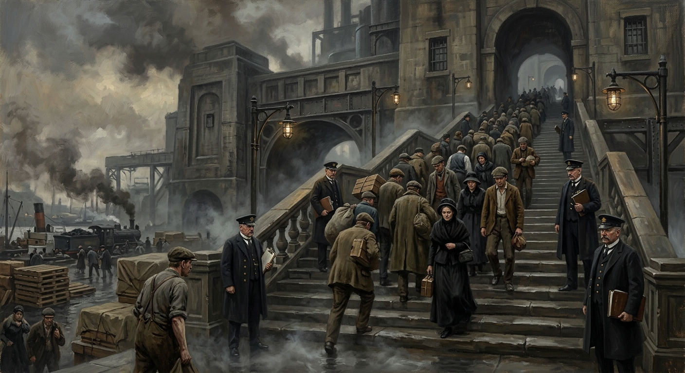 Ledger Steps — Ledger Steps, rendered as oil-painting.