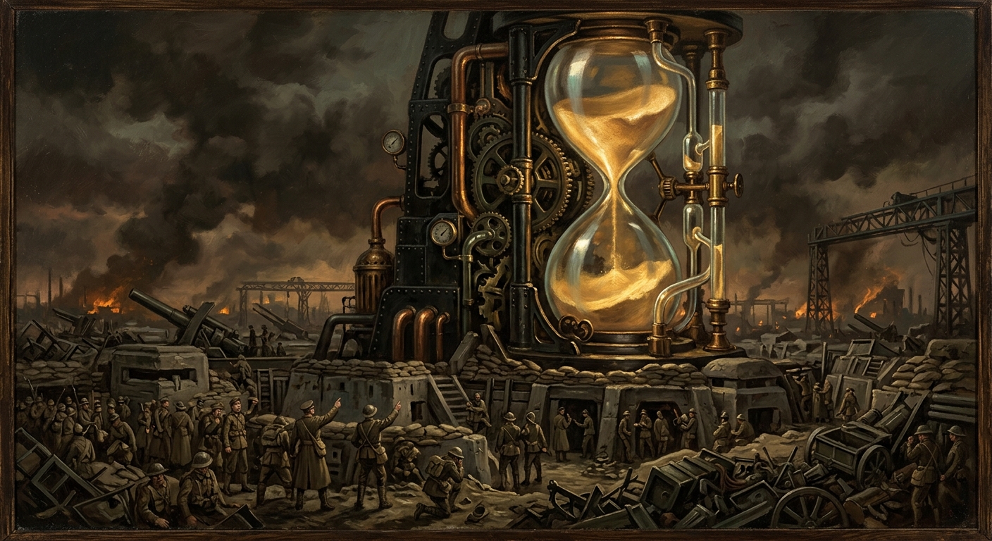 Hourglass Monolith — Hourglass Monolith, rendered as oil-painting.
