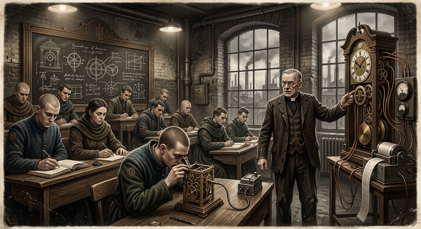 Lyon Academy of Horological Sciences — On Its Foundation After the Clocks Began Lying, rendered as photograph.