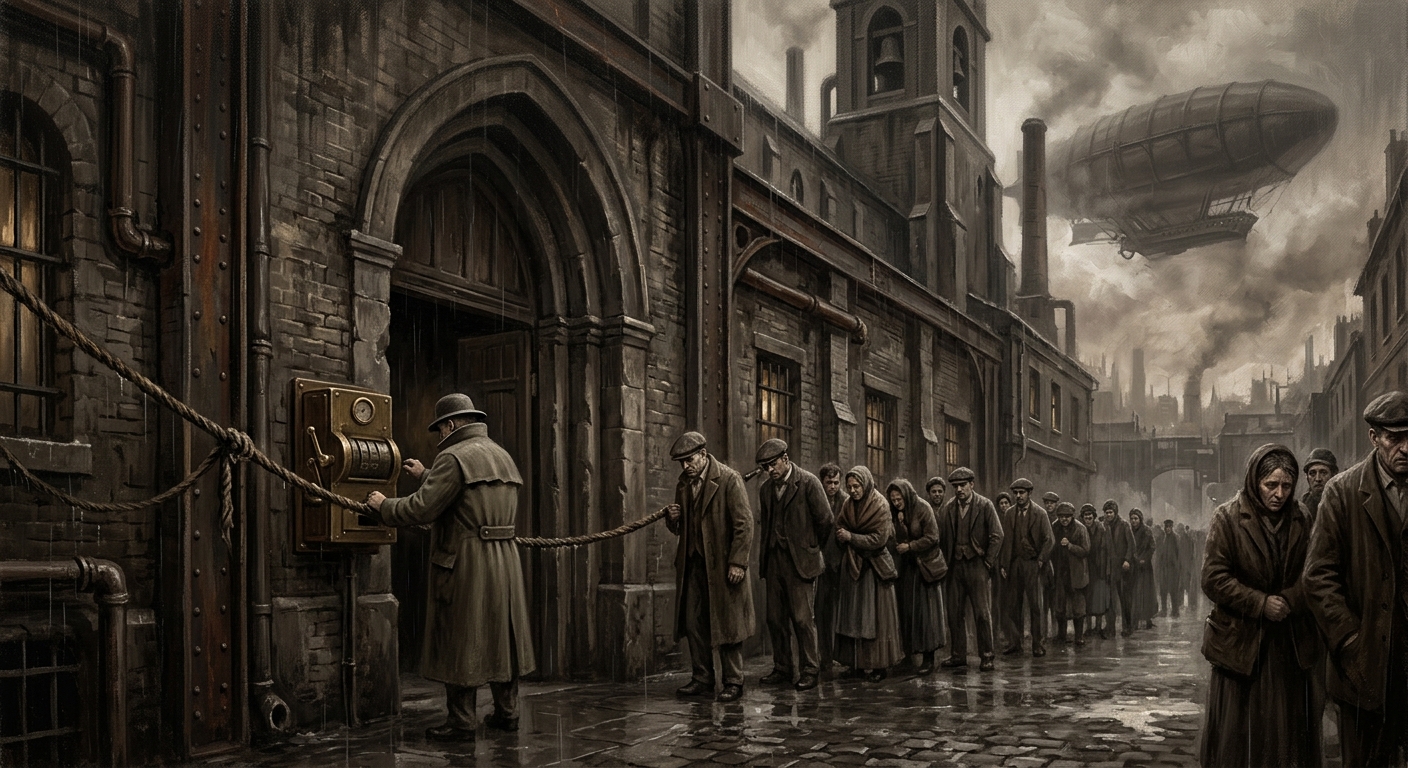 Mercy Line — Mercy Line, rendered as oil-painting.