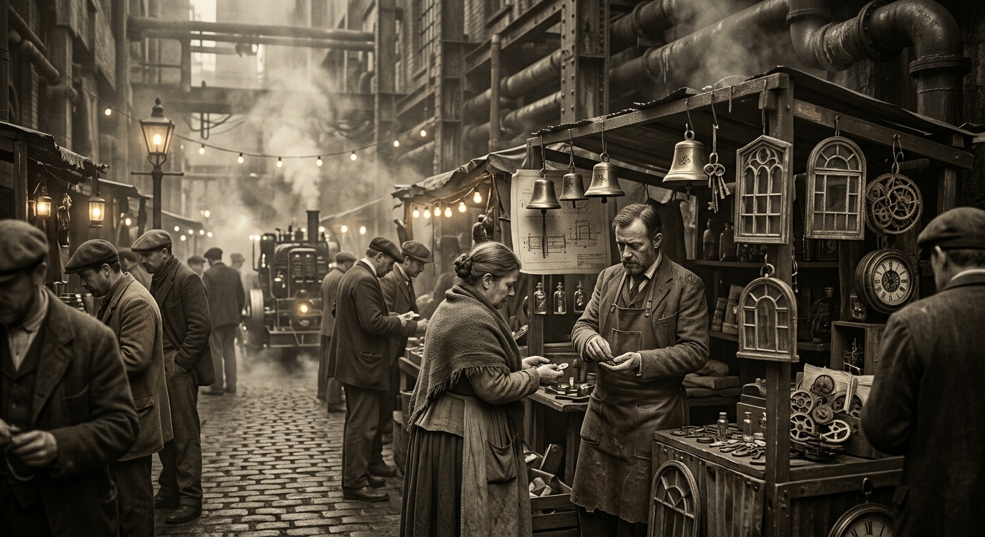 Minute Market — On Its Founding in Delay, rendered as photograph.
