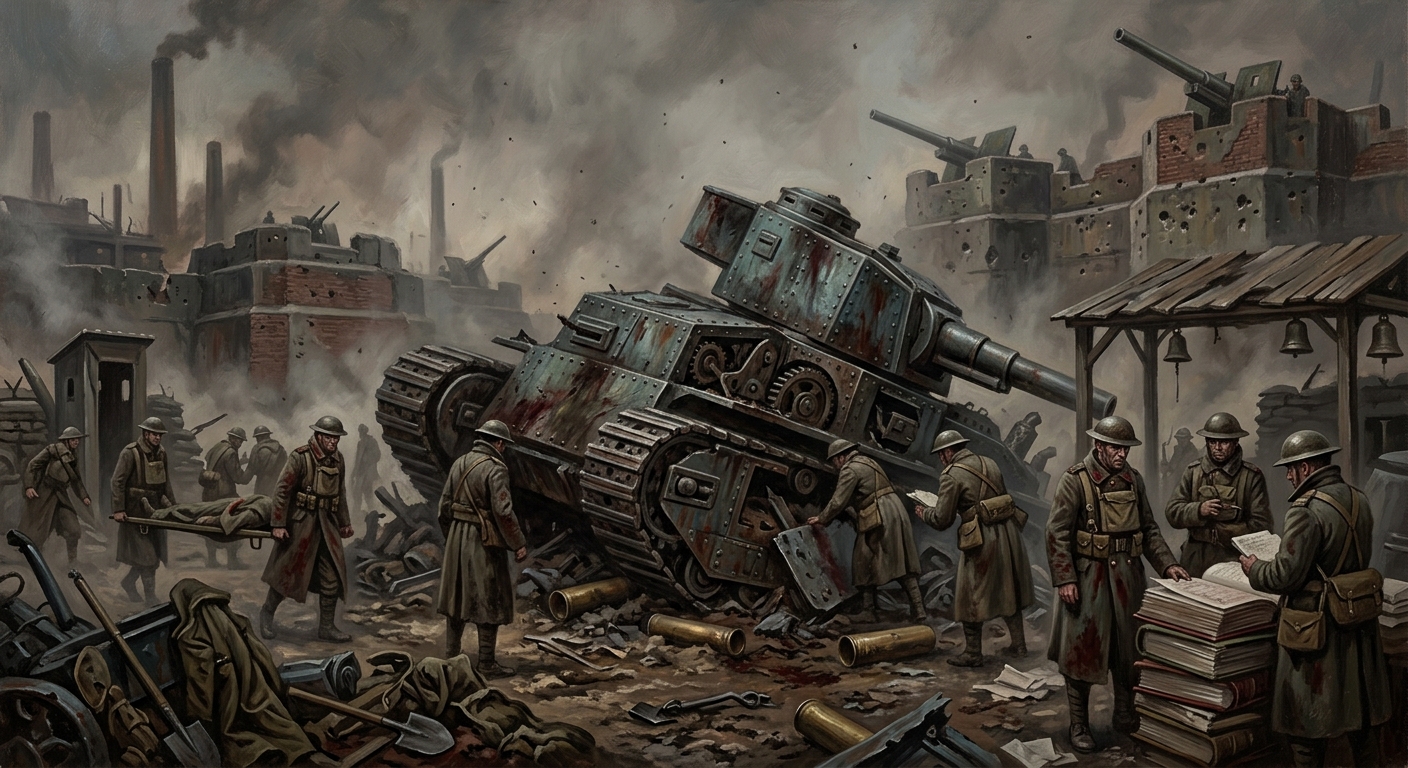 Nine-Hour Rubric — Nine-Hour Rubric, rendered as oil-painting.