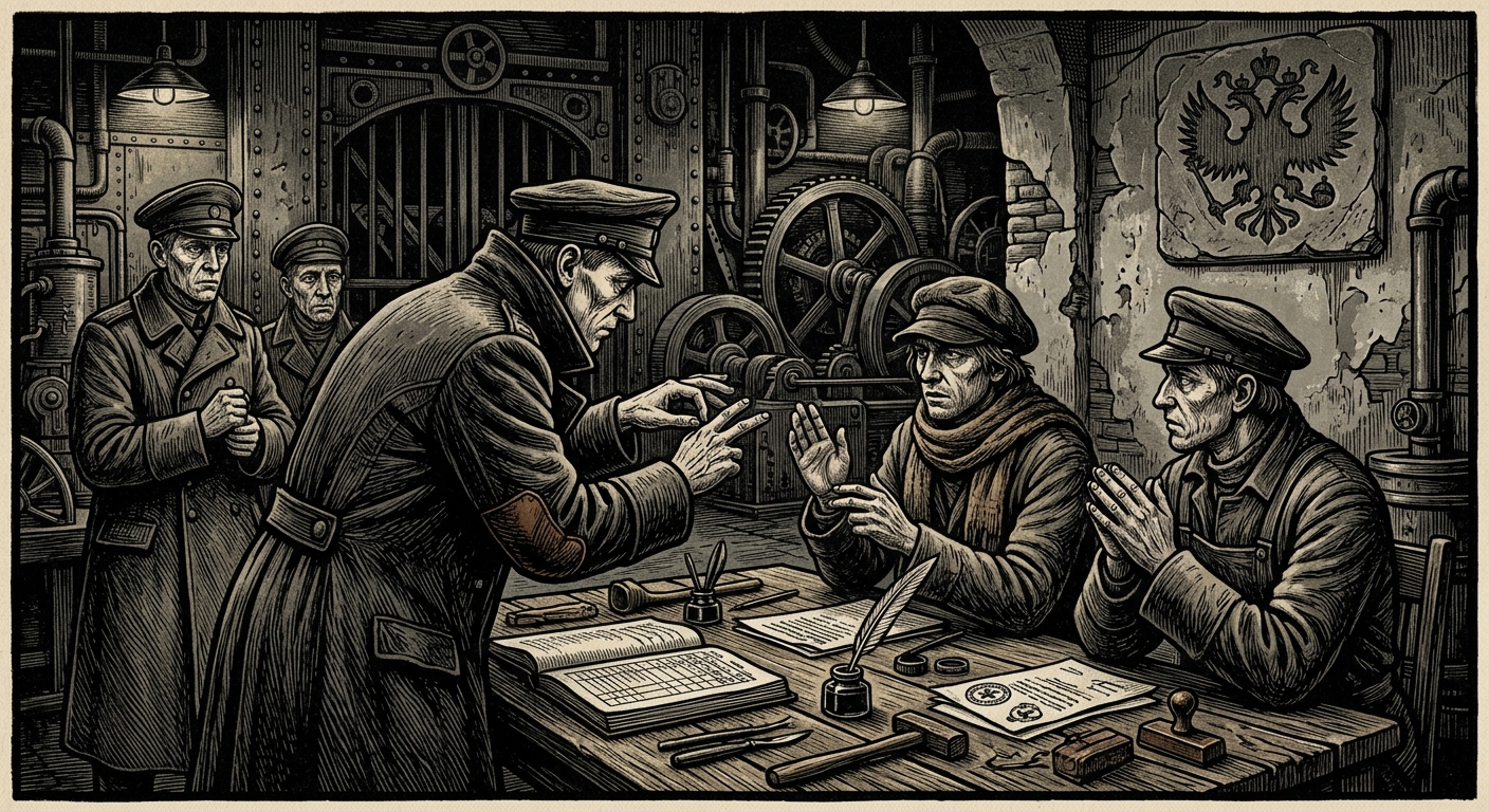 Null Tongue Brotherhood — On the Cant of Hands, rendered as woodcut.