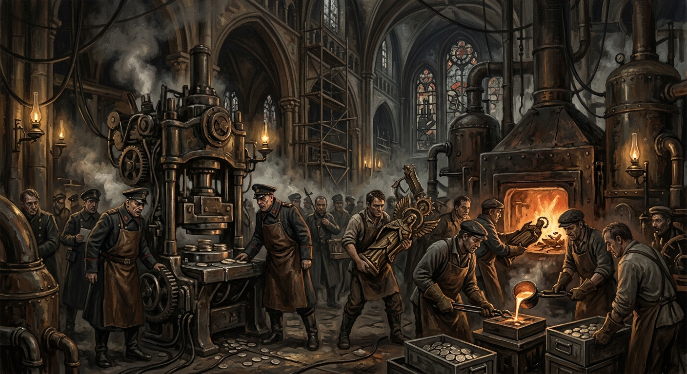 Panic of Wrath's March — Panic of Wrath's March, rendered as oil-painting.