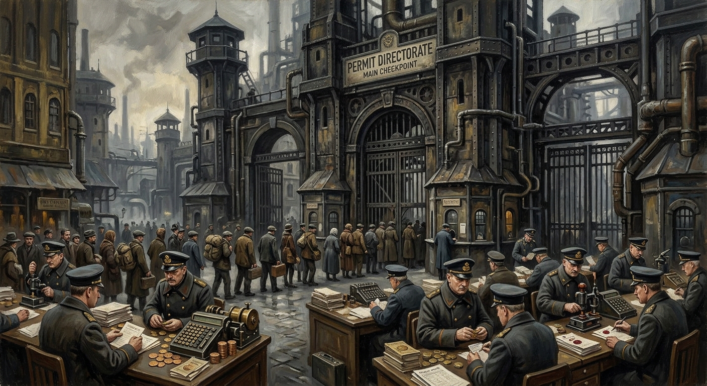 Permit Directorate — Permit Directorate, rendered as oil-painting.