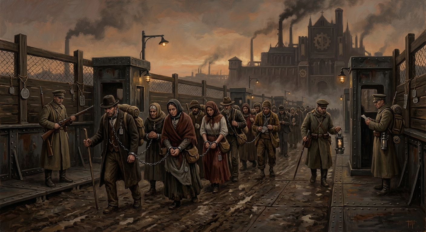 Pilgrim Roads — Pilgrim Roads, rendered as oil-painting.