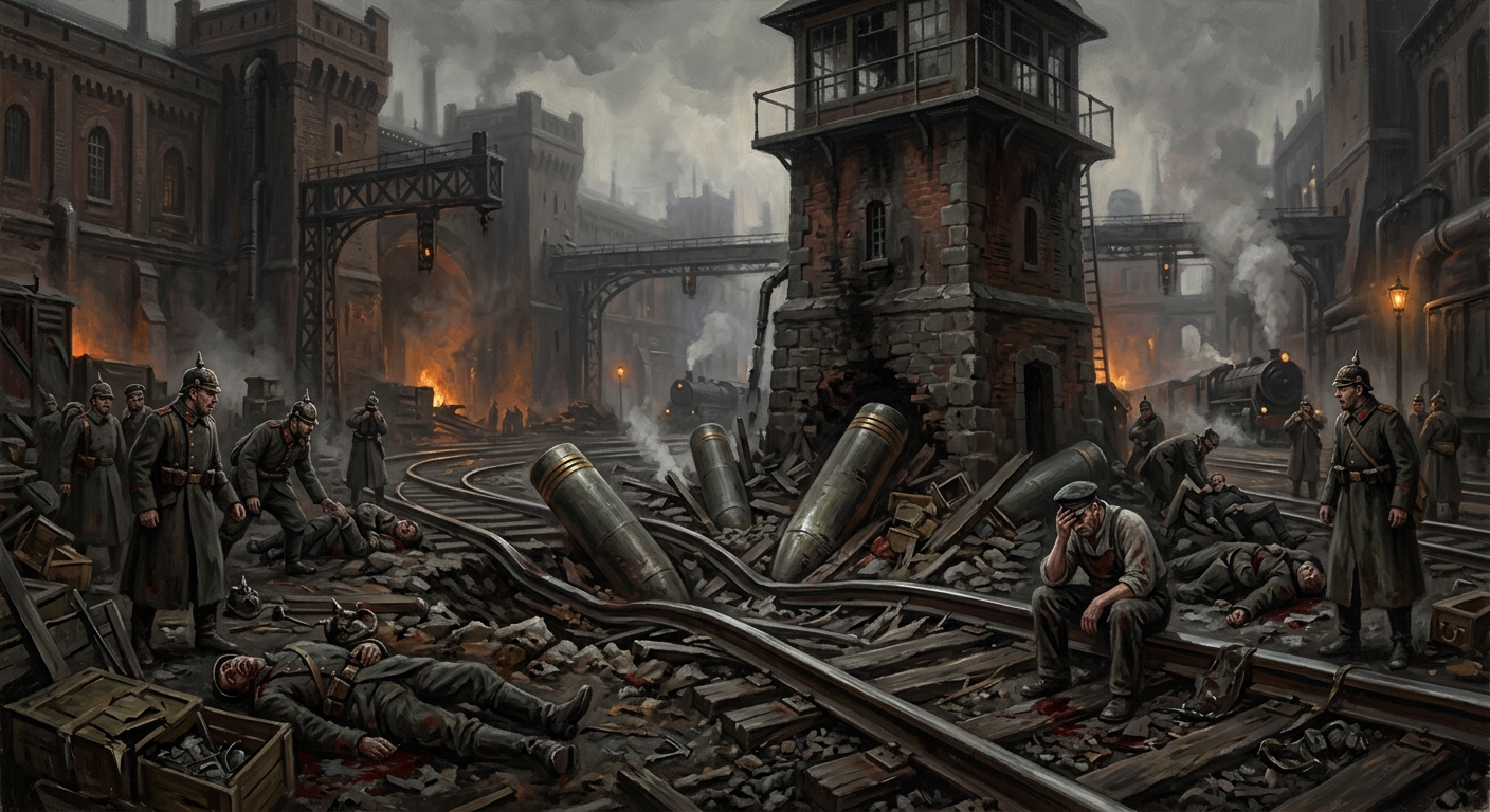 Przemyśl Battery Misfire — Przemyśl Battery Misfire, rendered as oil-painting.