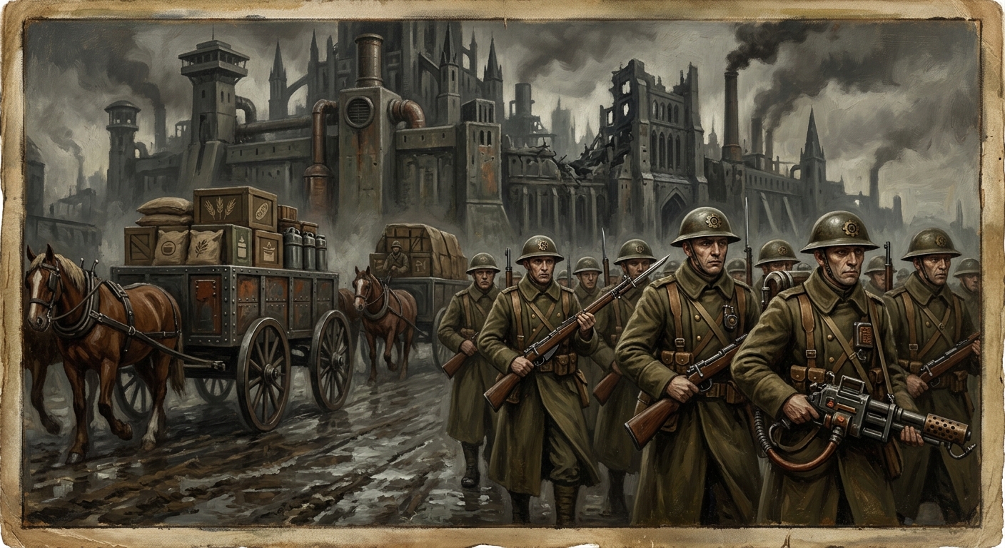 Rationalist Second Army — Rationalist Second Army, rendered as oil-painting.