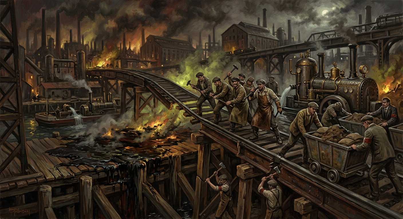 Reed-Road Sleepfire — Reed-Road Sleepfire, rendered as oil-painting.