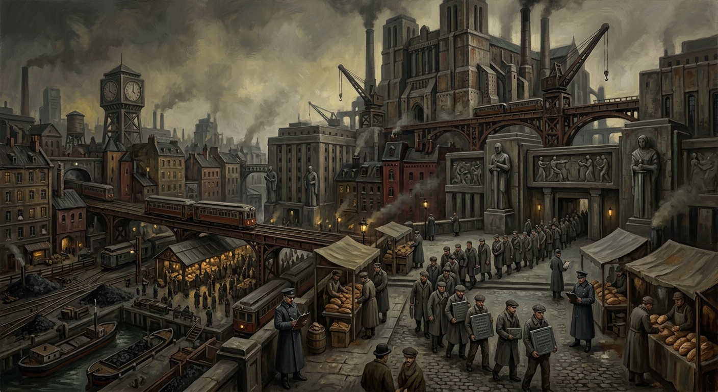 Regensburg — Regensburg, rendered as oil-painting.