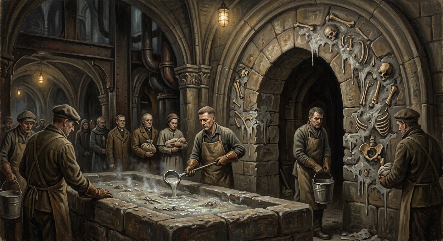 Saint-Bone Melting Acts — Saint-Bone Melting Acts, rendered as oil-painting.