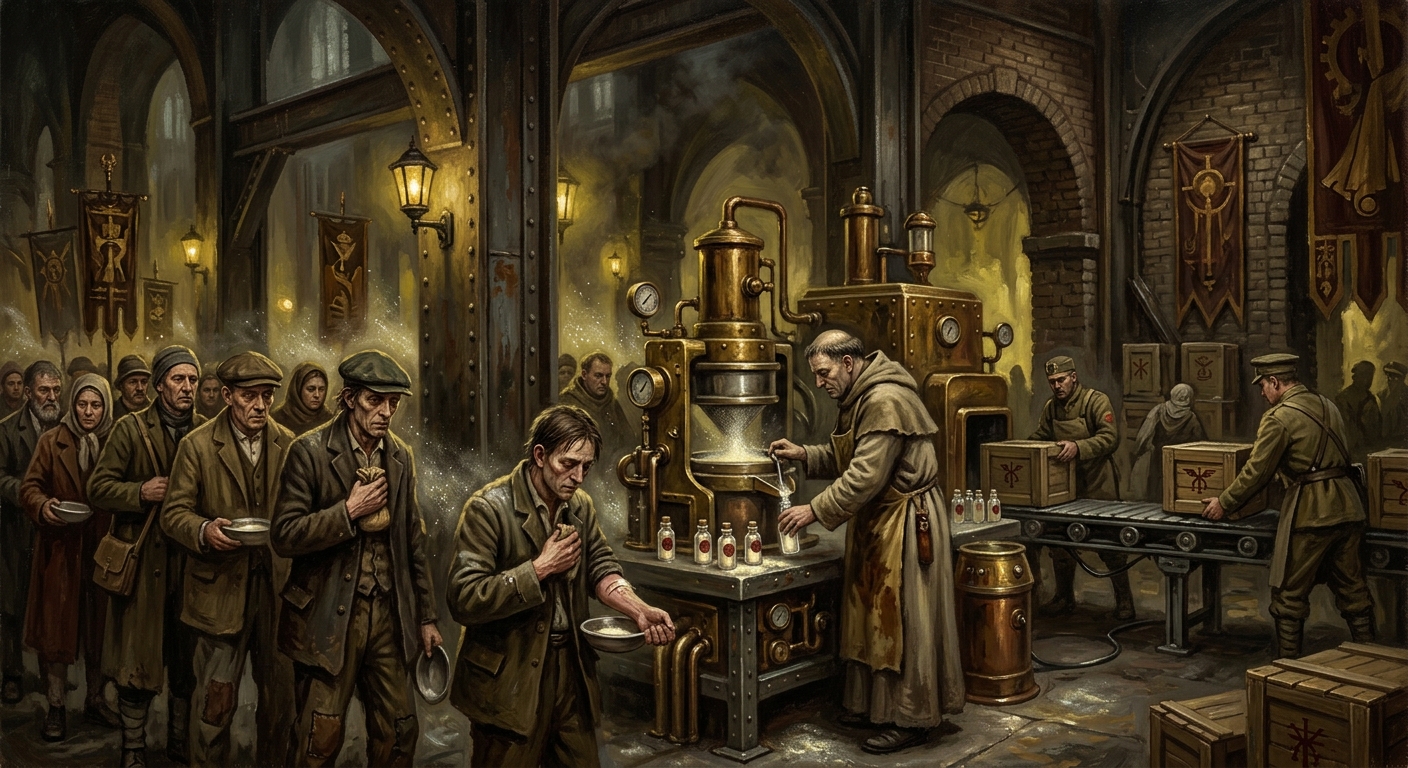 Saint-Dust — Saint-Dust, rendered as oil-painting.