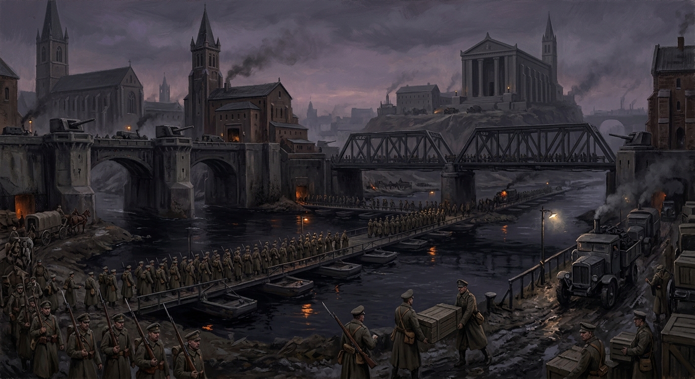 Saint Hadrien's Ford — Saint Hadrien's Ford, rendered as oil-painting.