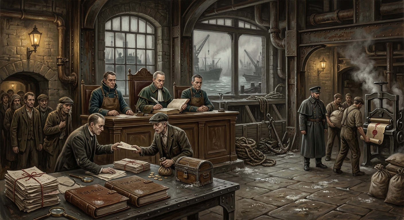 Salt Tribunal — Salt Tribunal, rendered as oil-painting.
