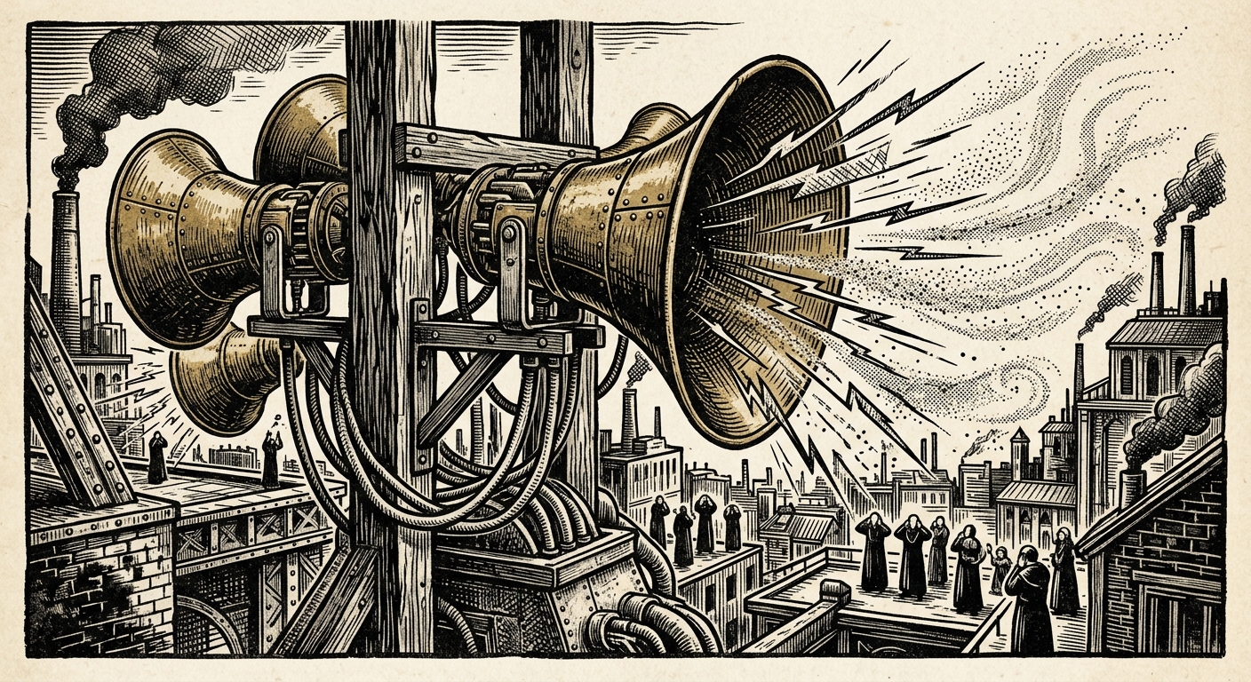 Sermon-horns — On Manufacture, Throat, and Saint-Dust, rendered as woodcut.