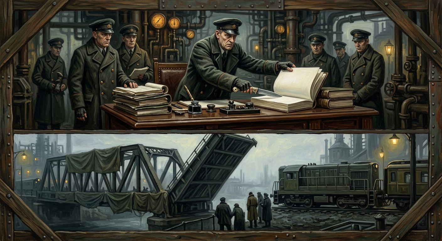 Standing Order 14-B — Standing Order 14-B, rendered as oil-painting.