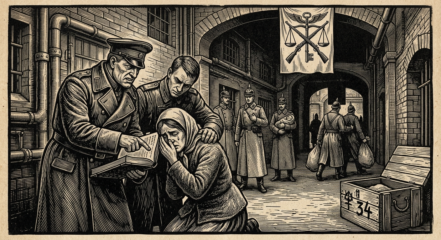 Standing Order 34-PK — On the Text of Suppression, rendered as woodcut.