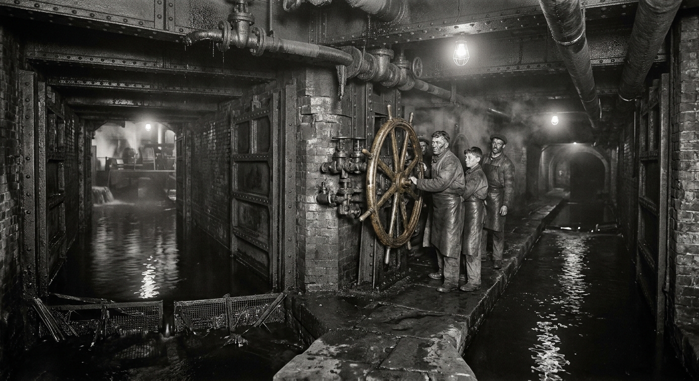 Still-Canals of Brast — On the First Channels, rendered as photograph.