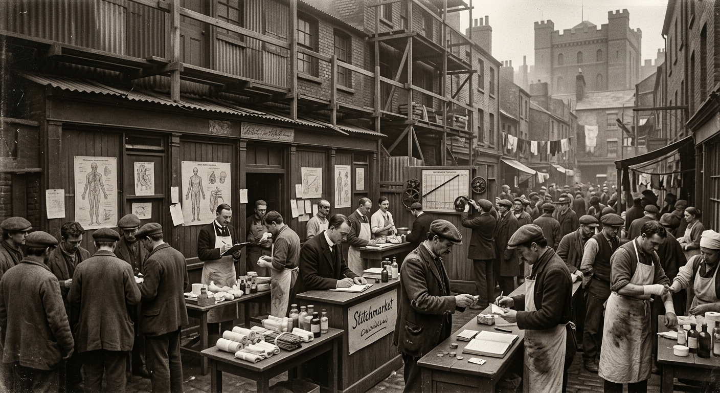 Stitchmarket — On the Need That Founded It, rendered as photograph.