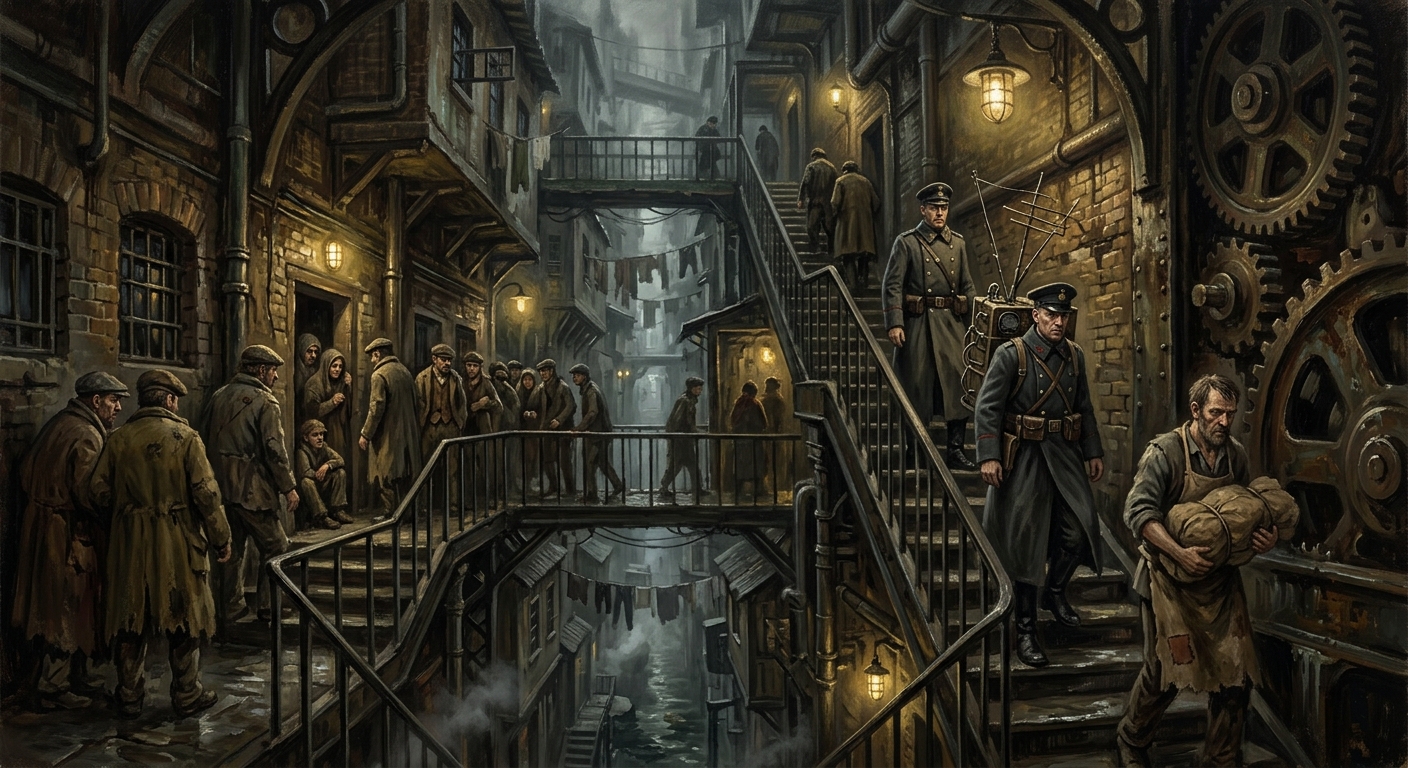 Warrens of Strasbourg — Warrens of Strasbourg, rendered as oil-painting.