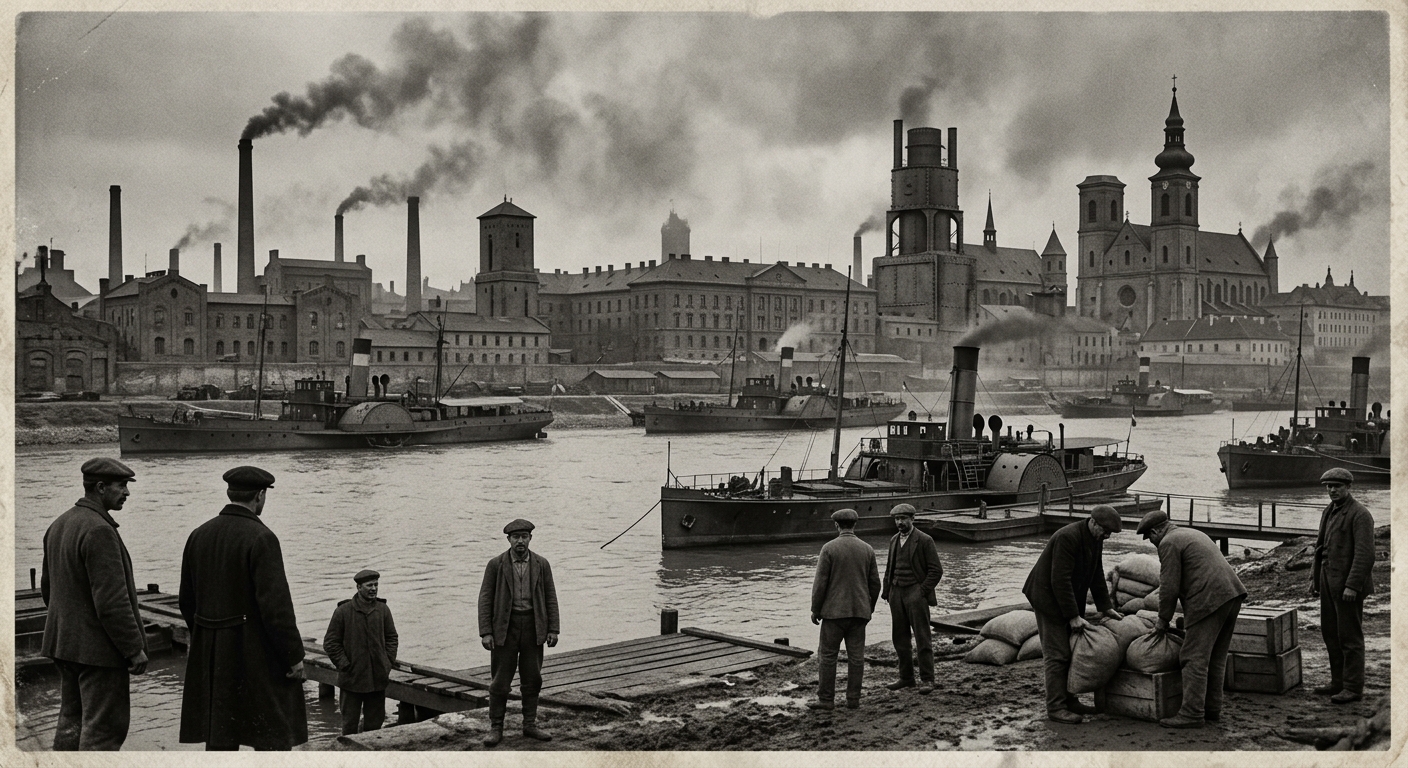 Szeged — On the River Before the Hunger, rendered as photograph.