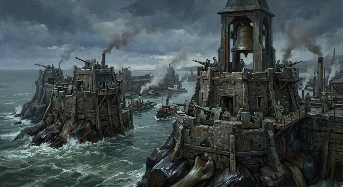 Teeth Breakwaters — Teeth Breakwaters, rendered as oil-painting.
