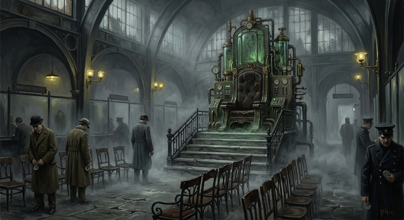Throne of Mists — Throne of Mists, rendered as oil-painting.