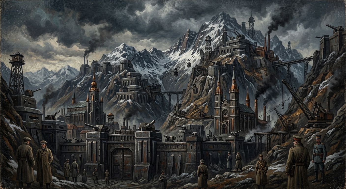 Transylvanian Alps — Transylvanian Alps, rendered as oil-painting.
