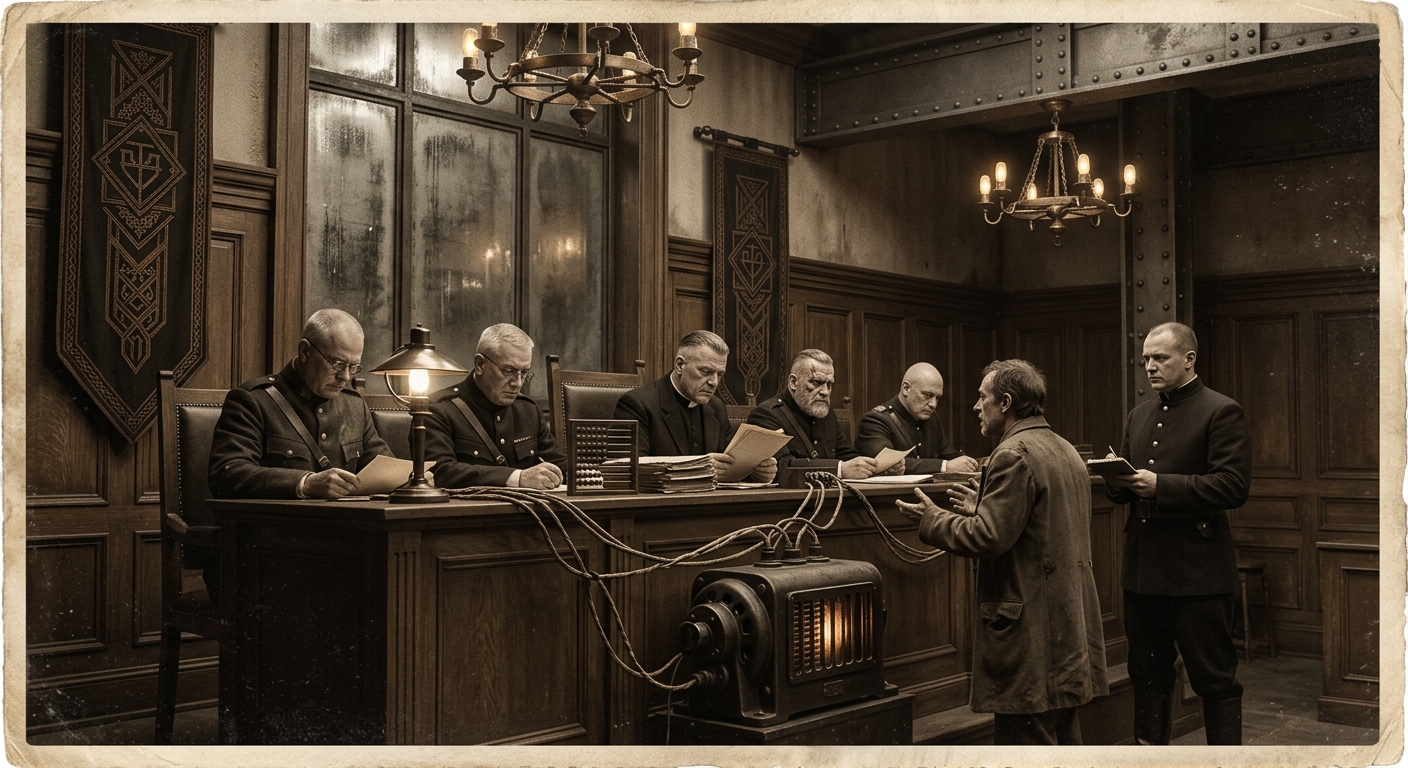 Tribunal of Clarity — On the Legal Descent from the Concordats, rendered as photograph.
