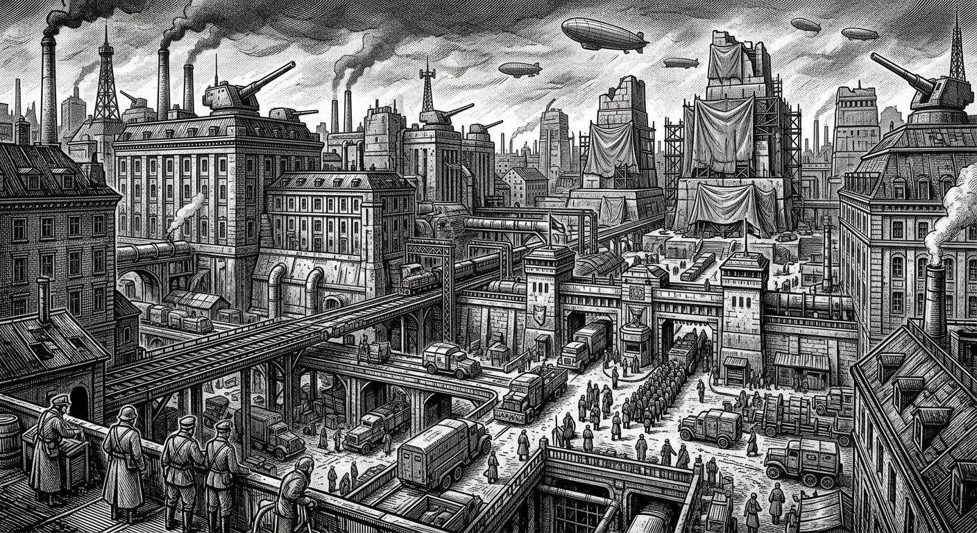 Vienna — On the Rationalist Capital, rendered as woodcut.
