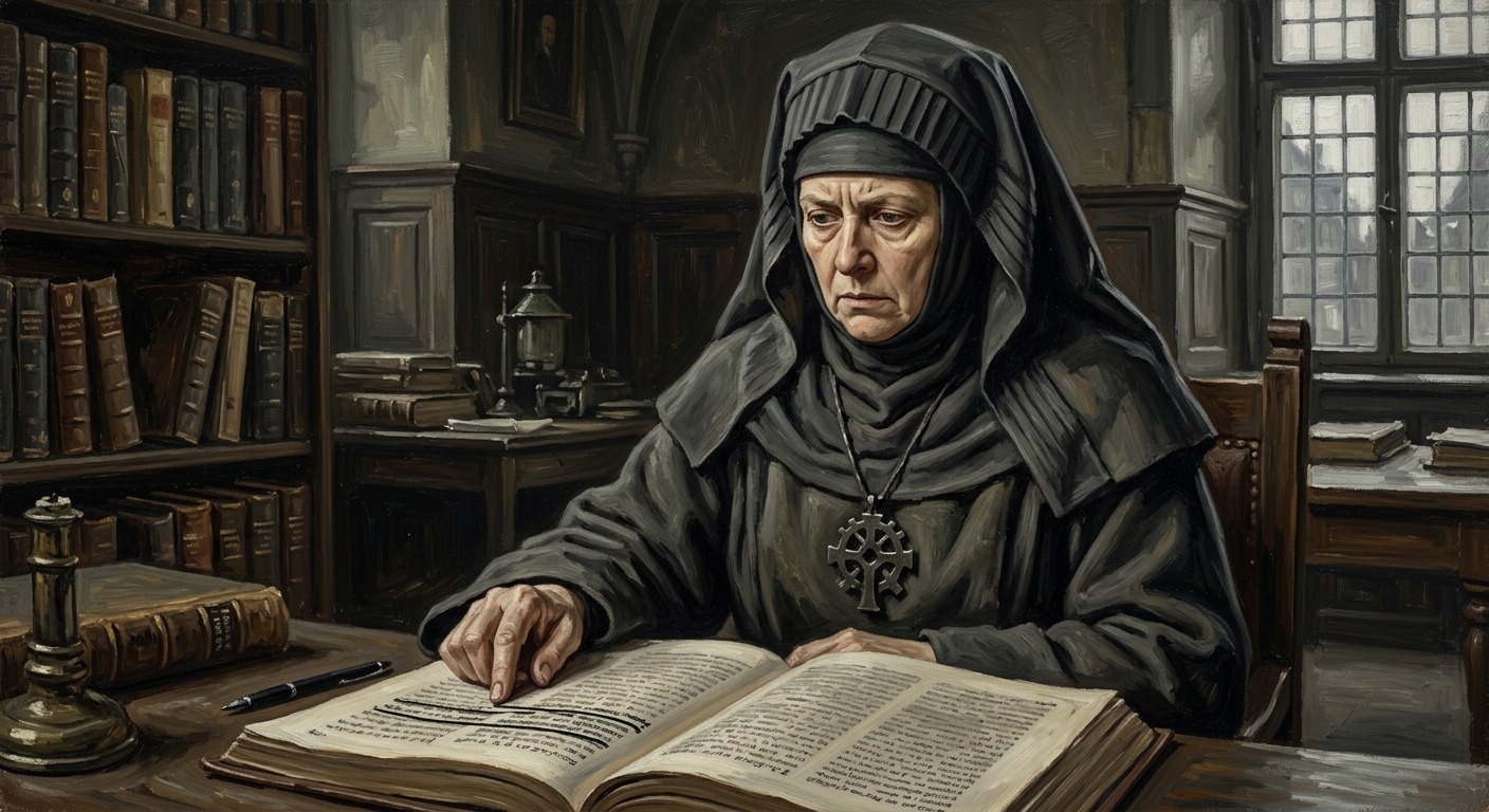 Abbess Marta of Speyer — Abbess Marta of Speyer, rendered as oil-painting.