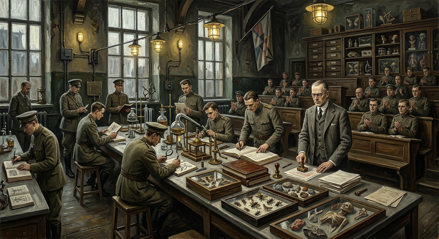 Academies — Academies, rendered as oil-painting.