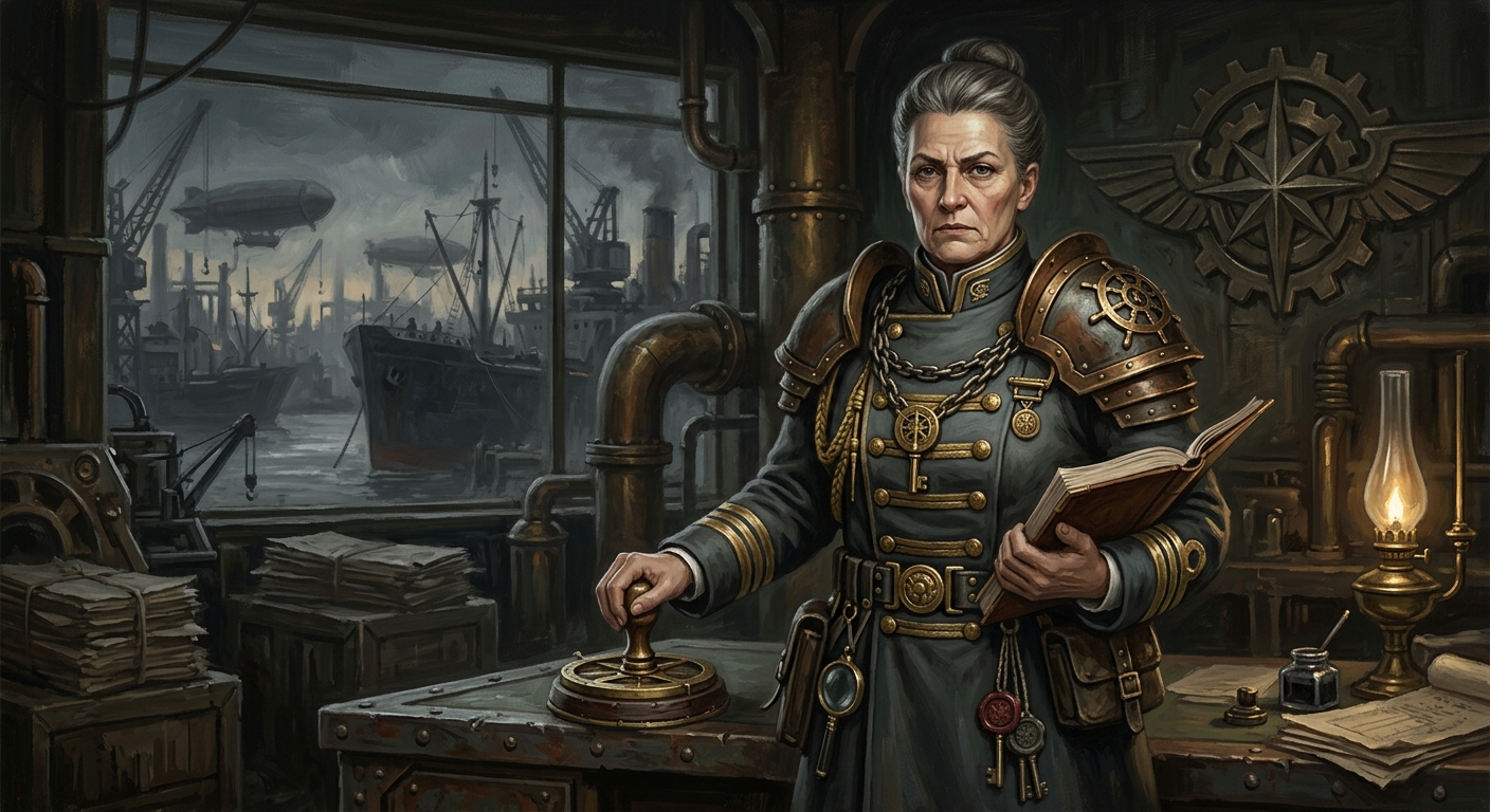 Admiral-Prefect Halske — Admiral-Prefect Halske, rendered as oil-painting.