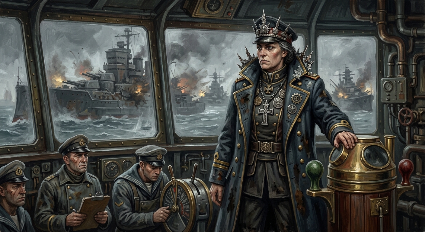 Admiral-Prior Yvenne Salt-Crown — Admiral-Prior Yvenne Salt-Crown, rendered as oil-painting.