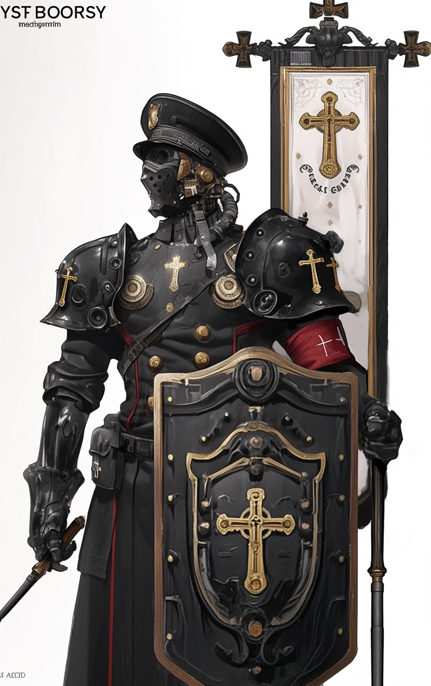 The Warrant-Bearer advancing with an elevated seal of authority.